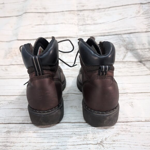 Red Wing 3526 Steel Toe Leather Work Boots Brown EH Slip-Resistant – Men’s 9.5 - Picture 5 of 11